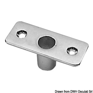 Socket for chromed brass rowlocks
